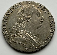 1787 George III Silver Shilling Coin