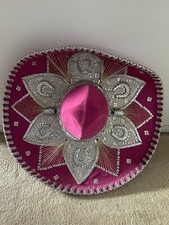 Charro Hat Authentic Mexican Sombrero Hat Costume Large Sombrero Pink Mariachi