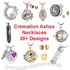 Cremation Ashes Urn Pendant - Keepsake Necklace - Funeral Memorial Jewellery