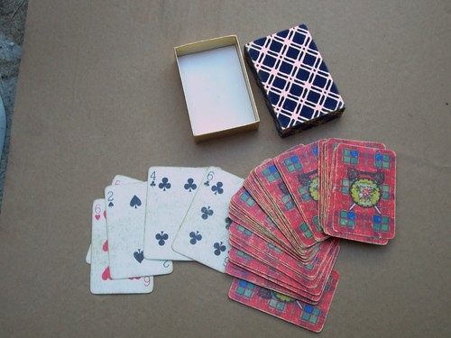 Set vintage playing - of,