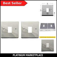Elegant Twin Pack Chrome Light Switch Covers - Instant Upgrade, No Wiring Needed