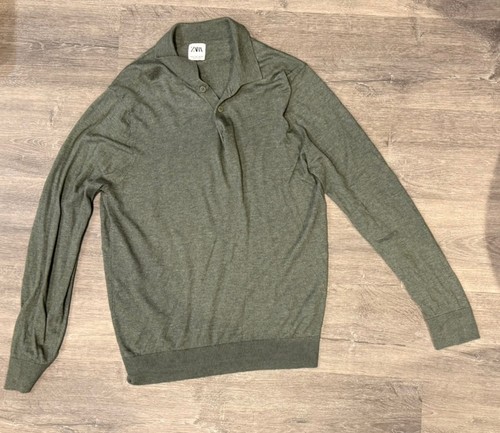Zara mens green long - zara,