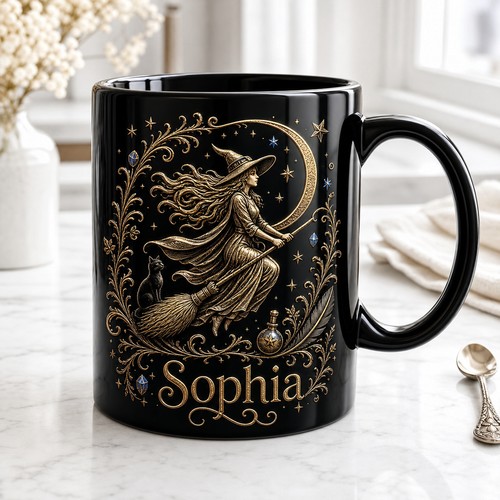 Personalized mug witch - personalized,