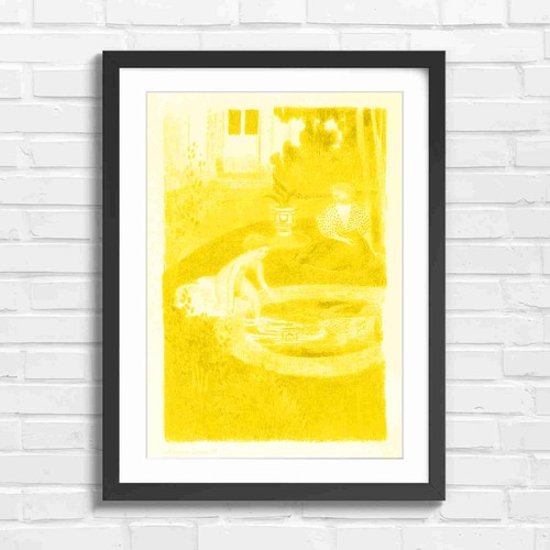 Nude bather garden - bather,