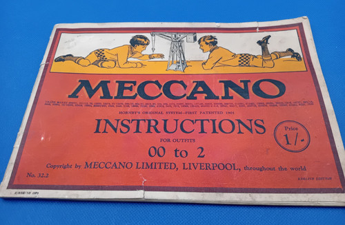 Vintage meccano instruction - meccano,