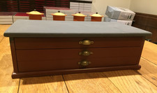 Vintage Coin Collectors Cabinet 3 Drawers Trays