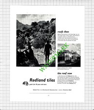 Redstone Hill Redhill Redland Tiles Westerham Brazier ADVERT   - 1956 Cutting