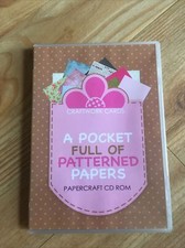 A Pocket Full Of Patterned Papers Papercrafting Pc CD ROM Craftwork Cards Vgc