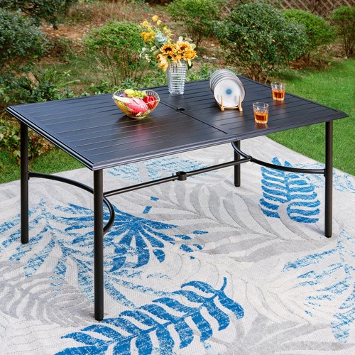 Metal garden dining table - metal,