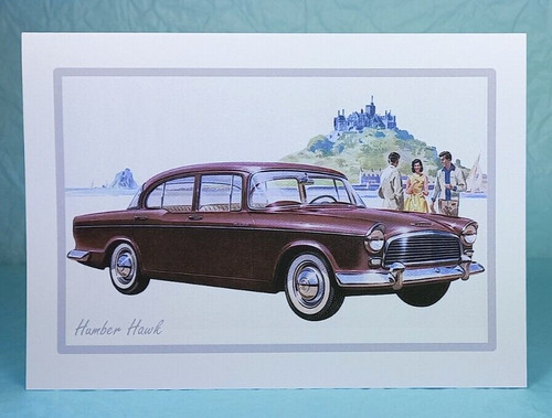 Humber hawk greeting card - humber,