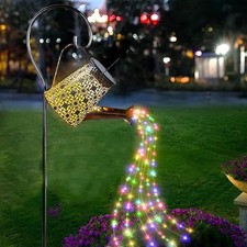 2025 NEW Solar Watering Can 90LED String Light Garden Outdoor Art Lamp Best Gift
