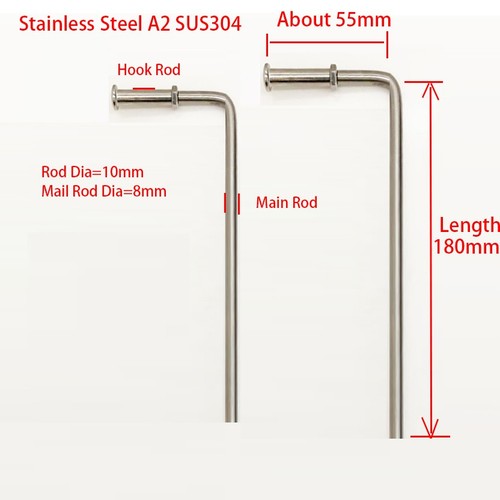 10mm stainless exhaust hanging - stainless,