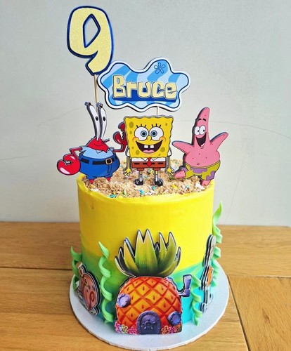 Spongebob and friends cake - and,