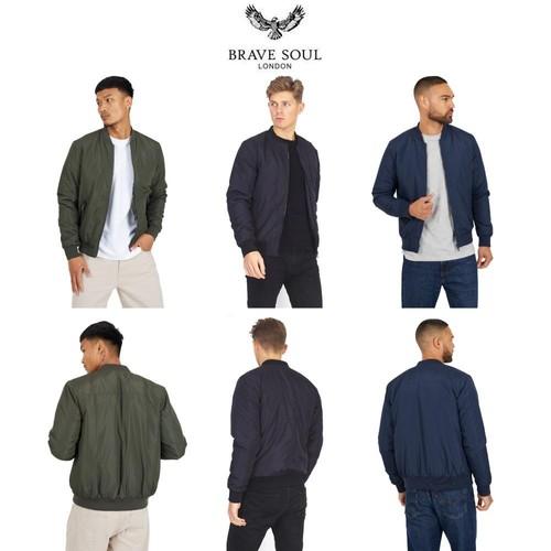Brave soul mens black padded - mens,