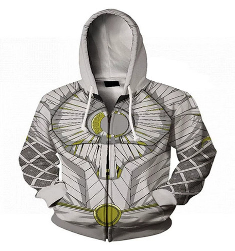 Moon knight hoodie zipper - knight,