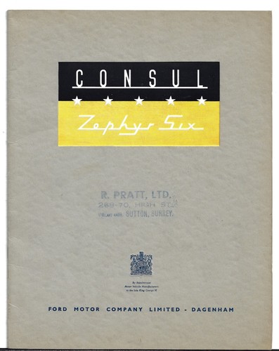 Ford consul zephyr six mk1 - six,