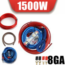 1500Watt Complete 8 GA Car Amp Audio Amplifier Signal Transfer Wiring Kit