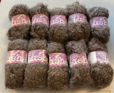 Patons Lush Bobbly Sparkle Eyelash 10x50g Mink Knitting Wool/Yarn