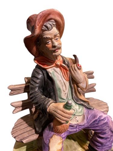 Cowboy figurine rustic western - cowboy,