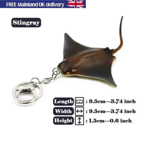 Stingray keychain keyring - -, ,