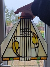 Tiffany Style Wall Light, Glass,  Lead, Vgc