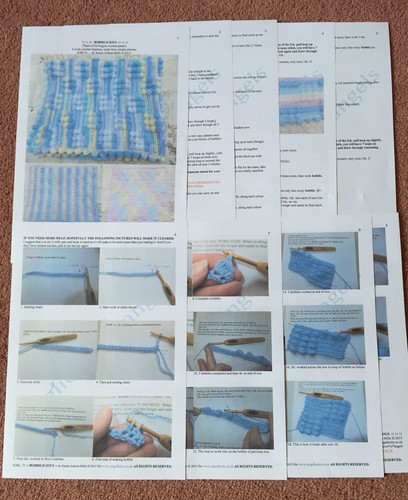 Ppinted paper crochet pattern - paper,