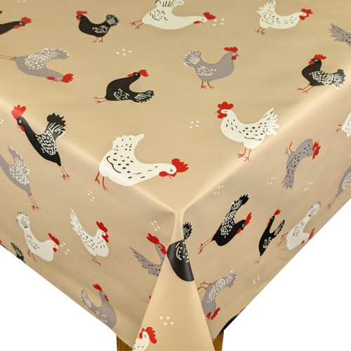Playful chickens taupe pvc - playful,
