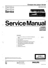 Service manual for philips - philips, cd