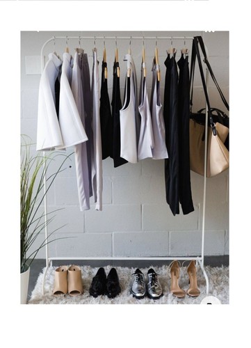 Clothes rail 99cm black - clothes,