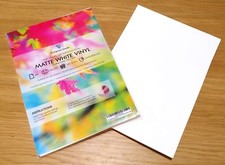 Vinyl white matte - a4,