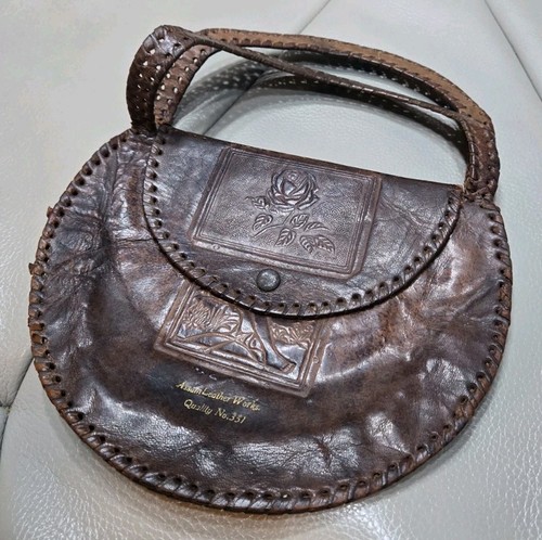 Vintage tooled leather hand - vintage,