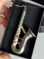 Vintage Silver Saxophone