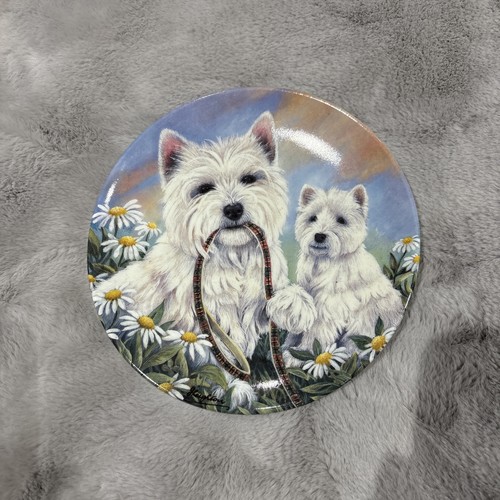 Danbury mint westie plate time - danbury,