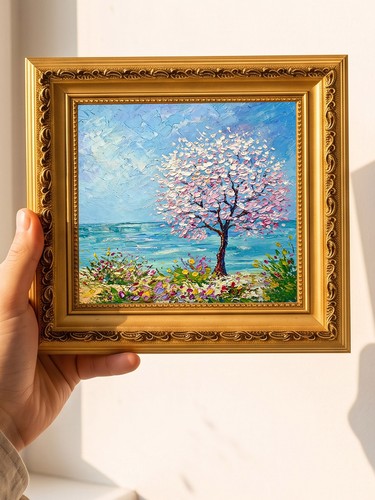 Single blossom seaside tree - seaside,