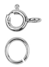 2Pcs Sterling Silver 5mm