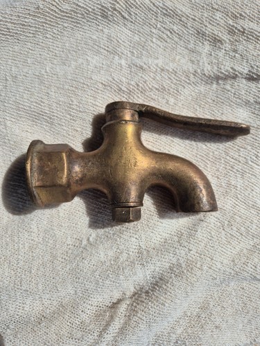 Vintage brass beer barrel tap - vintage,