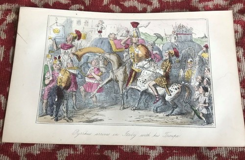 1850s colour comic print - , by