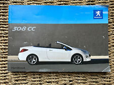 PEUGEOT 308 CC COUPE/ CABRIOLET (2008 - 2011) OWNERS MANUAL - HANDBOOK