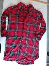 Women's Nighty Day Dreams & Duvet Days Size 12 Checked Red 26794