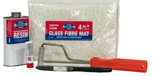 Fibreglass repair kit - fibreglass, grp