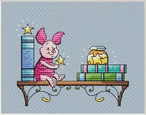 Counted cross stitch kit - cross, 18