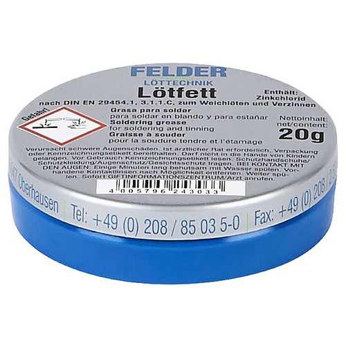 Felder 24310010 flux 20g - flux, f-sw