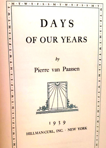 Days our years pierre van - pierre,