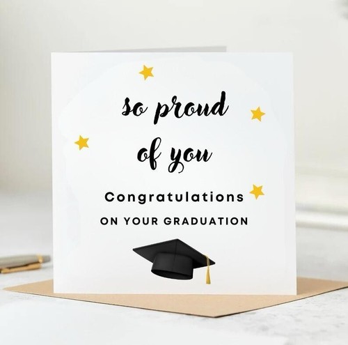 Personalised graduation card - personalised,