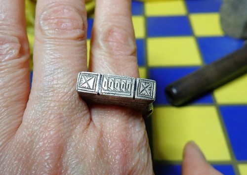 Tuareg mali ring alloy white - ring,