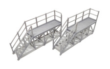 OO Gauge Two Loco Access Platforms Model Railway Scenery