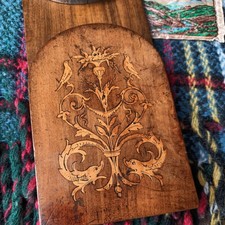 Antique Folding Wooden Book
