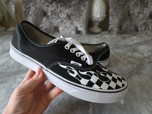 Vans checkerboard flame - vans,