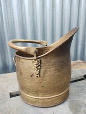 VINTAGE BRASS COAL SCUTTLE