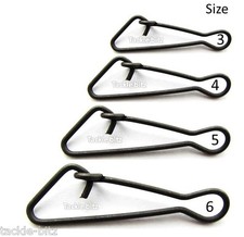Fishing Tackle SNAP LINKS For Booms swivels Zip Sliders Line Clips Sea rigs